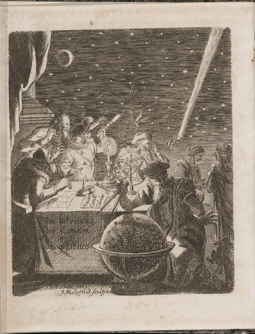 Observing the Heavens in the Age of Galileo (From: Von Bedeutung der Cometen) à Pierre Petit
