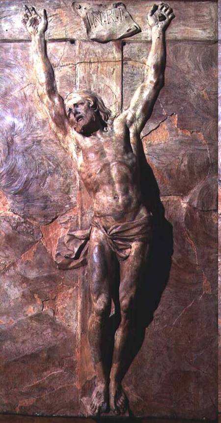 Christ Dying on the Cross, relief sculpture à Pierre  Puget