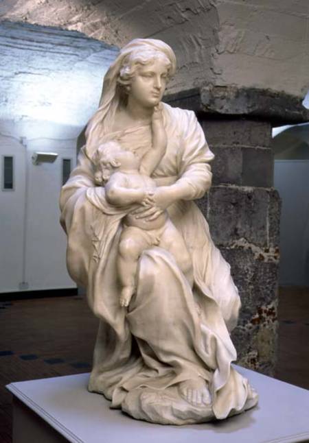 Madonna and Child, sculpture à Pierre  Puget