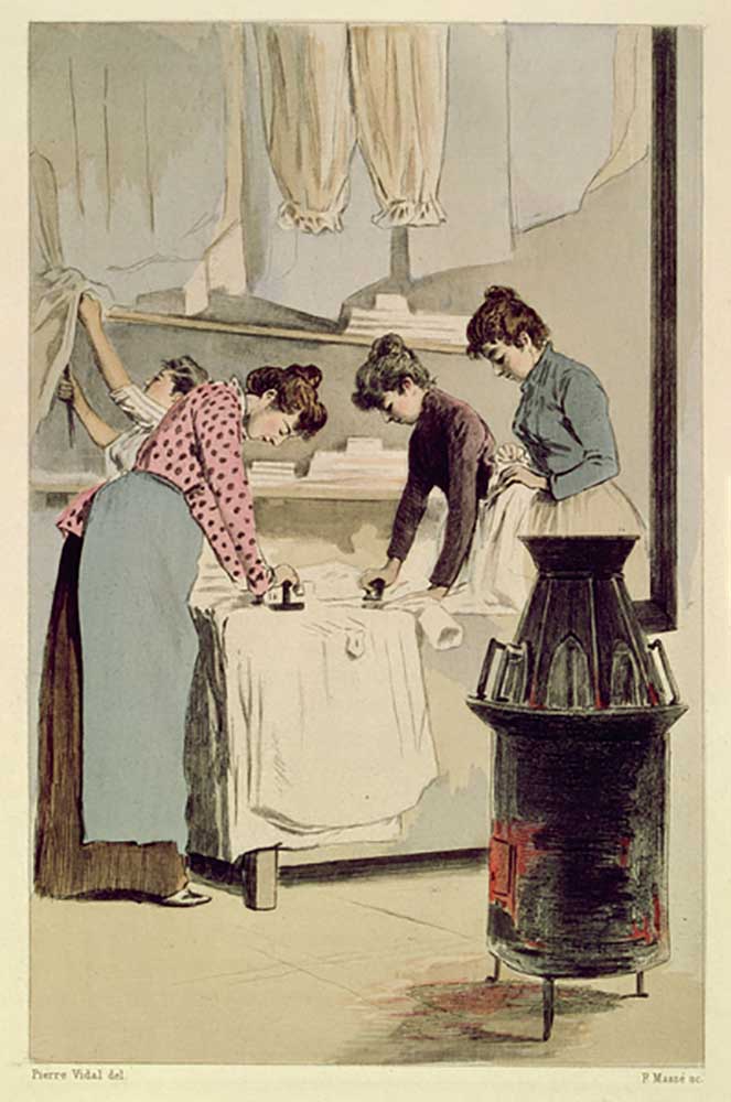 Laundresses, from La Femme a Paris by Octave Uzanne, engraved by F. Masse, 1894 à Pierre Vidal