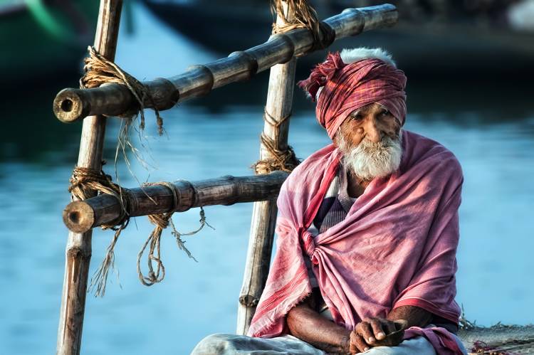 the old man and the Ganges à Piet Flour