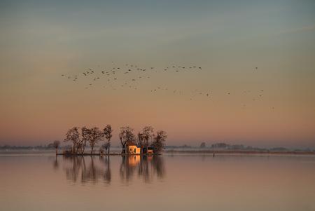 Sunrise at the lake.