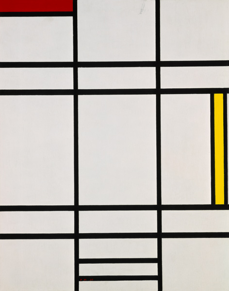 Komposition mit Weiß, Rot und Gelb à Piet Mondrian