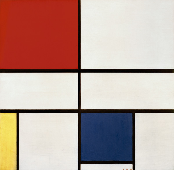 Komposition C, Komposition Nr. III, Komposition mit Rot, Gelb und Blau à Piet Mondrian