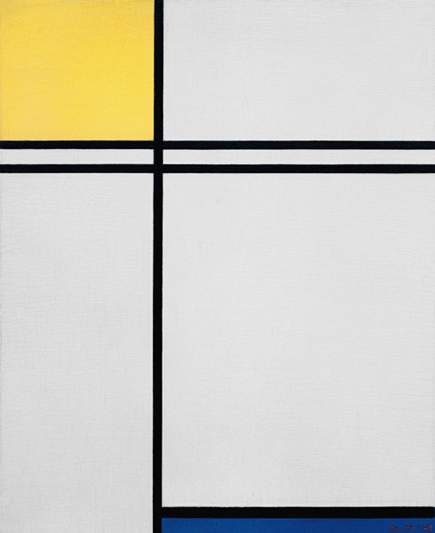 Composition yellow, blue../1933 à Piet Mondrian