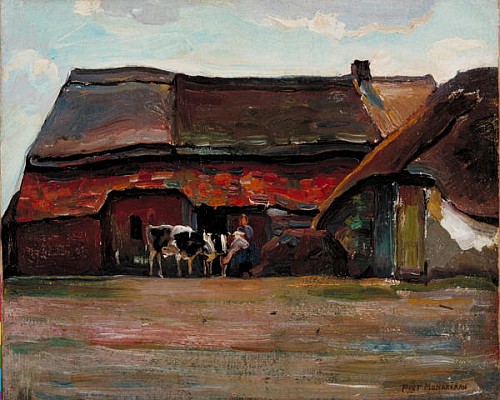Brabant Farmyard à Piet Mondrian