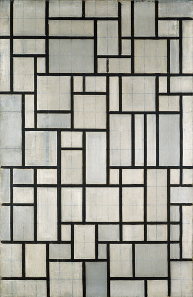 Composition with grid 2 à Piet Mondrian