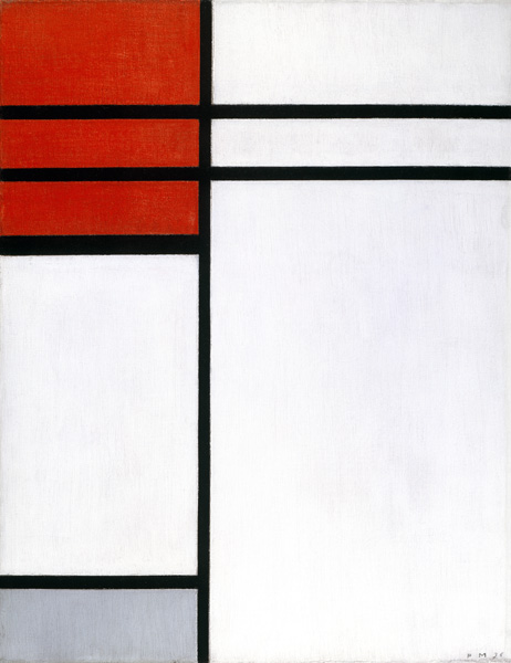 Composition with Red à Piet Mondrian