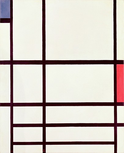 Composition in Red à Piet Mondrian