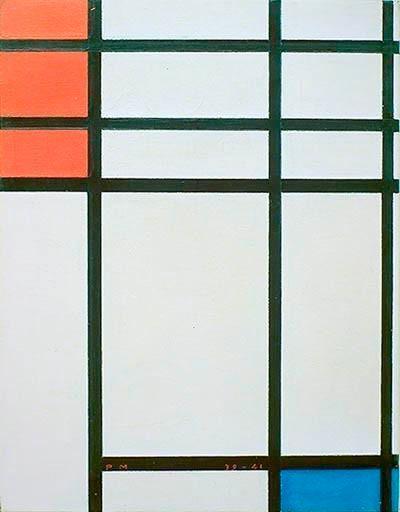 Composition In Red… à Piet Mondrian