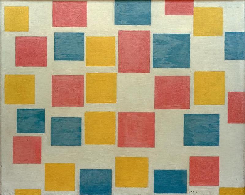 Composition with Coloured Areas à Piet Mondrian