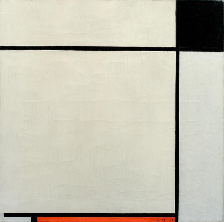 Composition with black…/1927 à Piet Mondrian