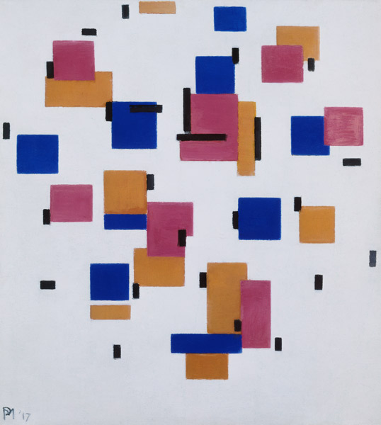 Composition in Col. B à Piet Mondrian