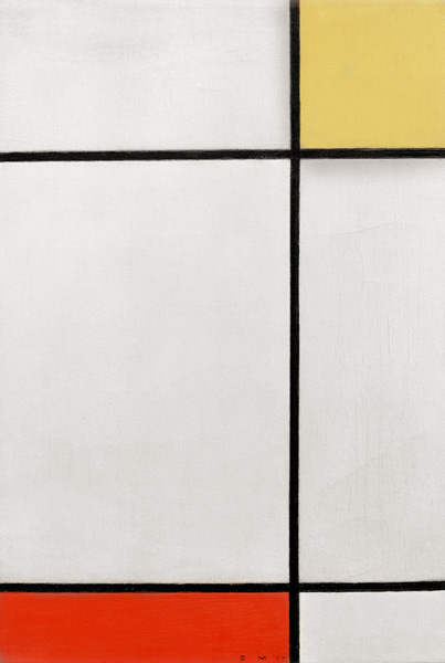 Composition with yellow… à Piet Mondrian