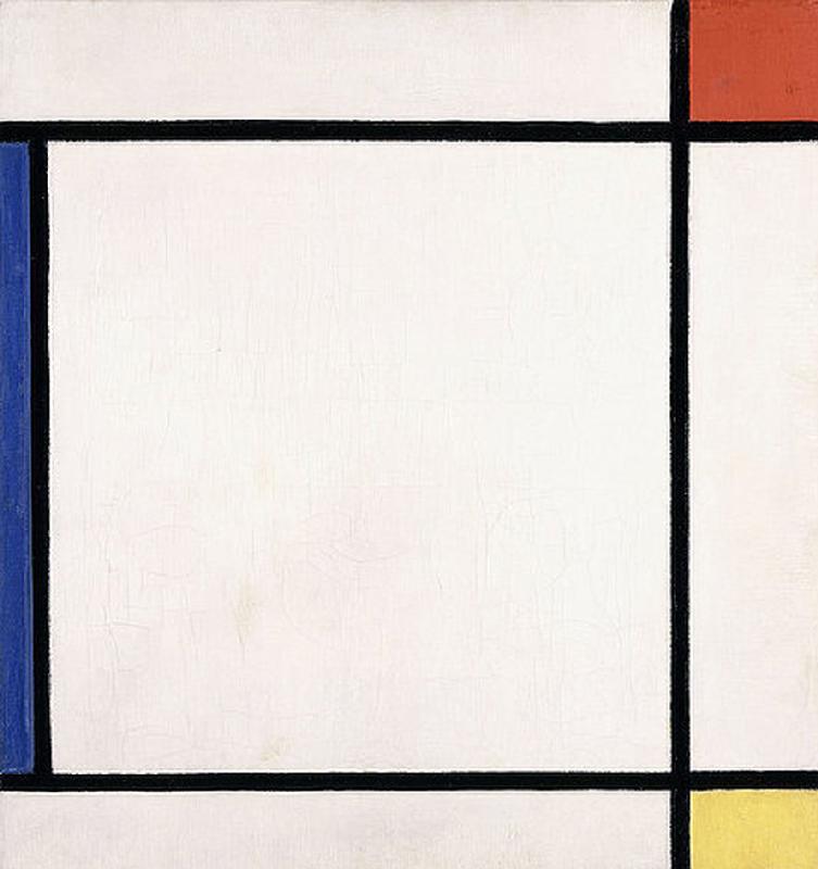 Komposition III mit Rot, Gelb und Blau à Piet Mondrian