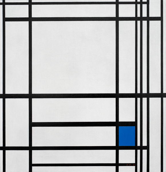 Composition of lines and colour à Piet Mondrian