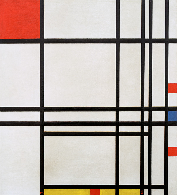 Composition No. 8 à Piet Mondrian