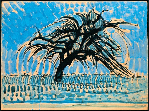 Der blaue Baum à Piet Mondrian