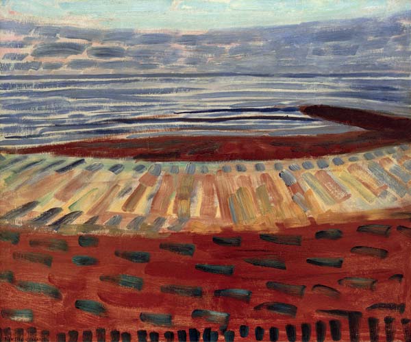 Sea after sunset à Piet Mondrian