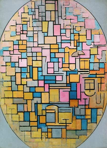 Tableau III: Composition in Oval à Piet Mondrian