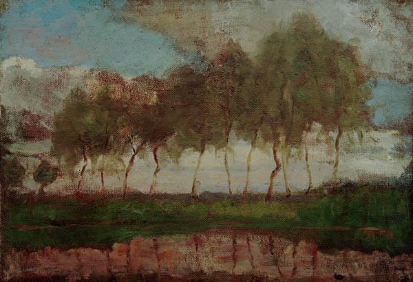 The Gein: Trees By The Water à Piet Mondrian