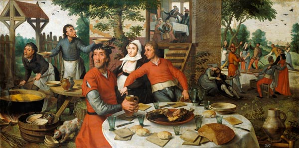 Célébration de paysan. à Pieter Aertzen