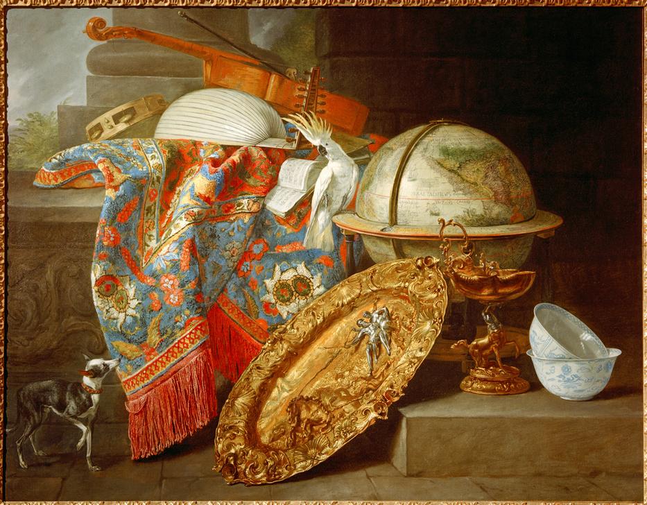 Still Life with Globe and Cockatoo à Pieter Boel