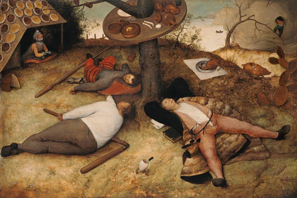 Le pays de Cocagne à Pieter Brueghel l'Ancien