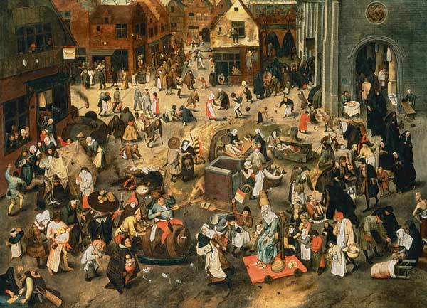 Polémique du carnaval en période de fête à Pieter Brueghel l'Ancien