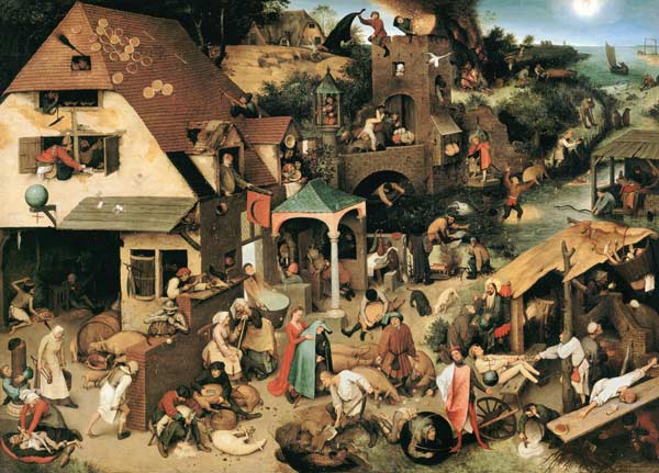 les proverbes flamands à Pieter Brueghel l'Ancien