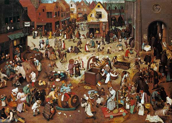 Der Kampf zwischen Fasching und Fasten à Pieter Brueghel l'Ancien