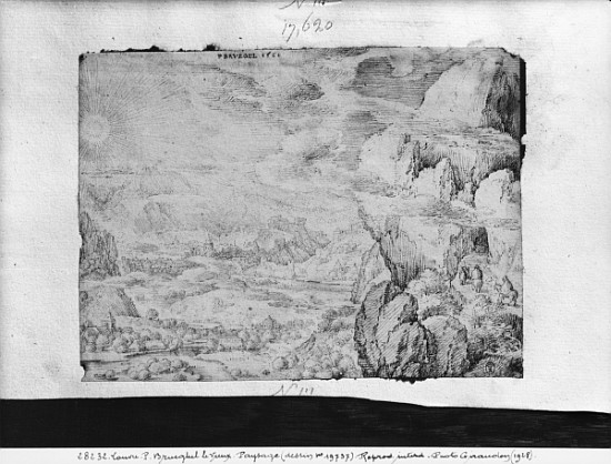 Landscape à Pieter Brueghel l'Ancien