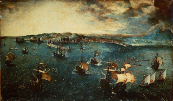 Naval Battle, Gulf of Naples à Pieter Brueghel l'Ancien