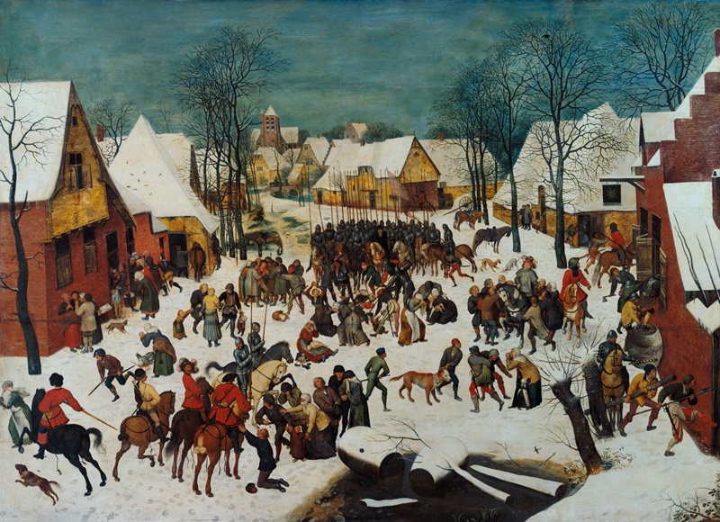 A Winter Scene with Massacre of the Innocents à Pieter Brueghel le Jeune