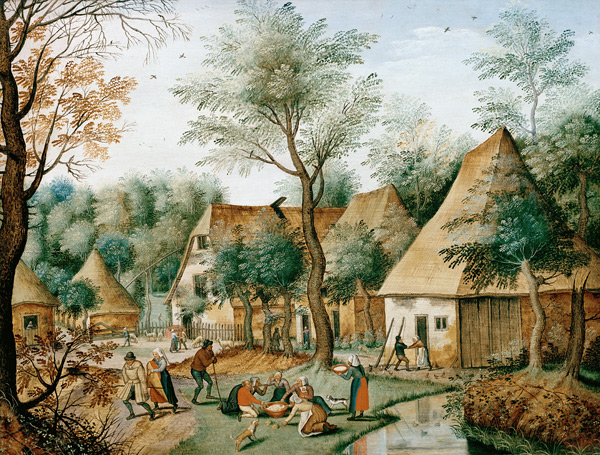 Dorflandschaft à Pieter Brueghel le Jeune