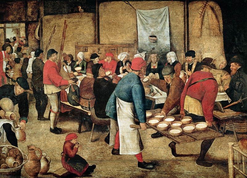 Le repas de noces à Pieter Brueghel le Jeune