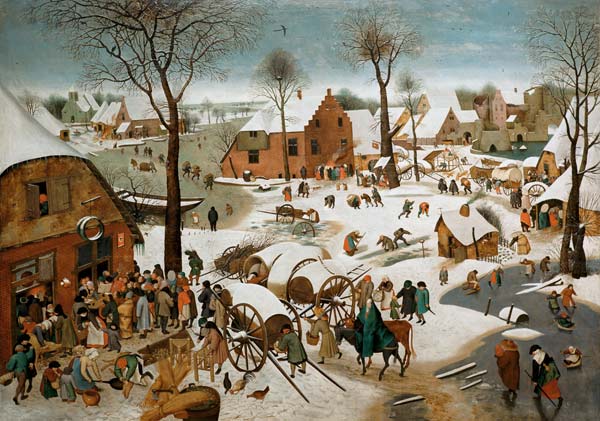 Census in Bethlehem , Brueghel t.Y à Pieter Brueghel le Jeune