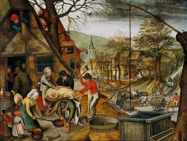 Allegory of Autumn (panel) à Pieter Brueghel le Jeune