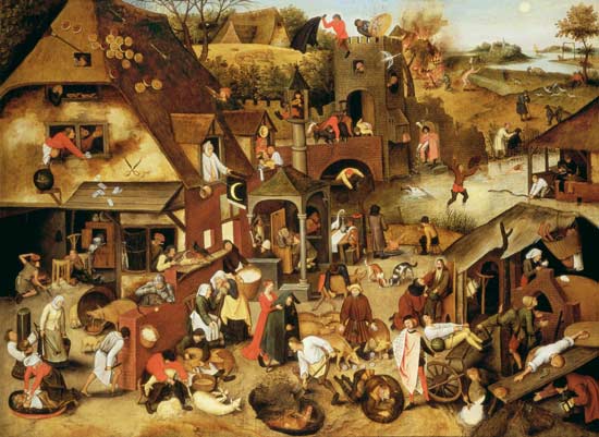 The Flemish Proverbs à Pieter Brueghel le Jeune
