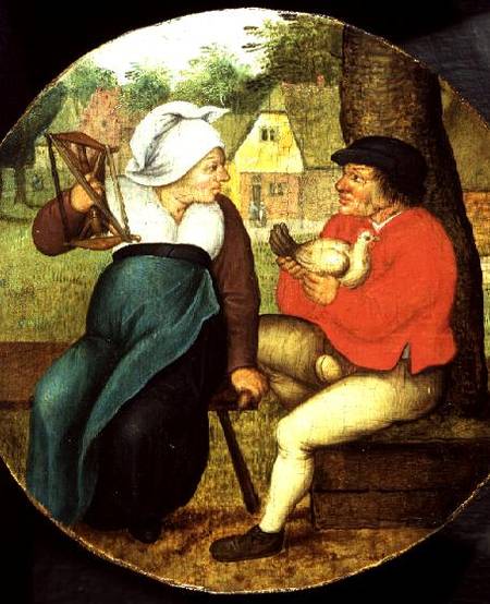 A Flemish Proverb (panel) à Pieter Brueghel le Jeune