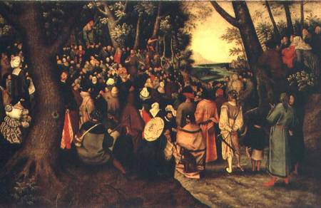 The Sermon of John the Baptist à Pieter Brueghel le Jeune