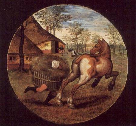 The World Turned Upside Down (panel) à Pieter Brueghel le Jeune