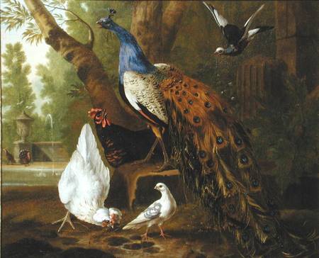 An Assembly of Birds in a Classical Park à Pieter Casteels