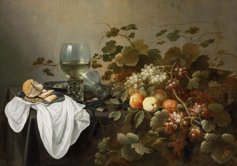 Still Life with Fruit and Roemer à Pieter Claesz