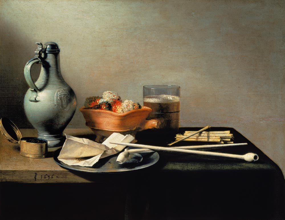 Still Life with Clay Pipes à Pieter Claesz