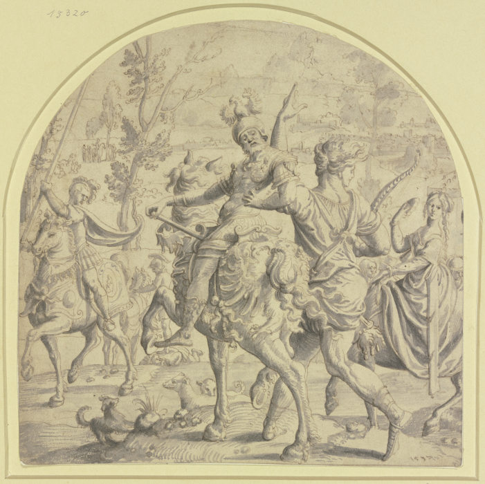 Ausritt zur Jagd (Allegorie des Stolzes) à Pieter Coecke van Aelst