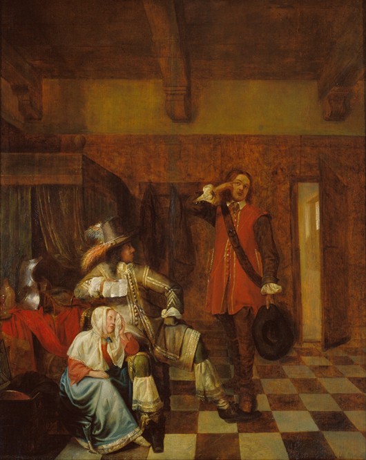 The bearer of bad news à Pieter de Hooch