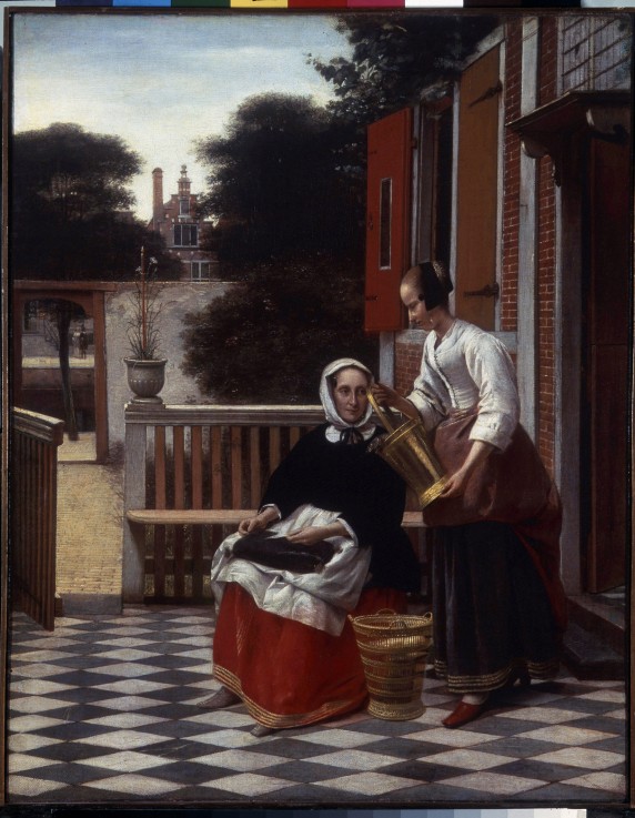 A Mistress and Her Maid à Pieter de Hooch
