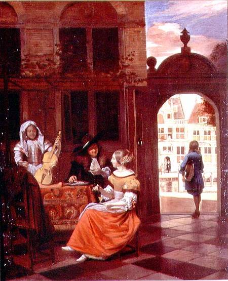 A Musical Party à Pieter de Hooch