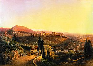 Vue au Alhambra. à Pieter Francis Peters